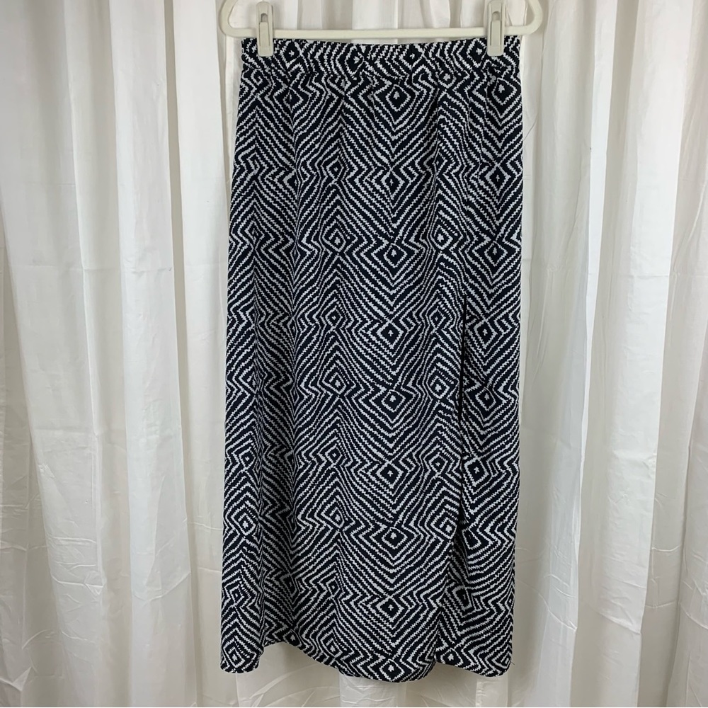 MICHAEL Michael Kors Black & White Geometric Maxi Skirt Size S EUC